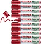 edding 21 Ecoline Permanentmarker - rot - 10 Stifte - Rund-Spitze 1,5-3 mm -...