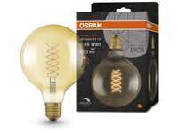 OSRAM Lamps Vintage 1906 LED-Lampe Gold-Tönung,7W,600lm,Kugel-Form 125mm