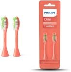 Philips One B&uuml;rstenk&ouml;pfe f&uuml;r die elektrische Zahnb&uuml;rste, Zweierpack, (Modell: