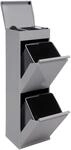 ARREGUI Top CR222-B M&uuml;lltrennsystem aus Stahl mit Aufbewahrungsbox mit Deckel | 2