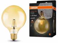 OSRAM Vintage 1906 Classic Globe125 FIL LED-Lampe, E27, Kugelform, gold, 4W,...