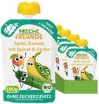 FRECHE FREUNDE Bio Quetschie Apfel, Banane, Spinat & Gurke, Fruchtmus mit...