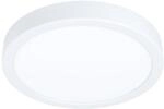 EGLO LED Deckenleuchte Fueva 5, &Oslash; 21 cm, 1 flammige Aufbauleuchte aus Stahl und