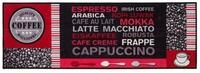 andiamo K&uuml;chenl&auml;ufer Cafe Creme L&auml;ufer Kaffee Coffee, Farbe:Grau-Rot,...