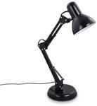 BRILONER - Schreibtischlampe Vintage mit Kabelschalter, schwenkbar, E14 Fassung, max.