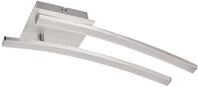 Briloner Leuchten &ndash; LED Deckenleuchte, geschwungene Deckenlampe, 2-flammig, 2 x 6W,