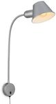 Briloner Leuchten - Bettleuchte flexibel, Bettlampe verstellbar, Kippschalter, 1x E27