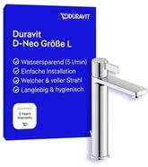 Duravit D-Neo Waschtischarmatur, Gr&ouml;&szlig;e L (Auslauf H&ouml;he 206 mm). Wasserhahn Bad mit