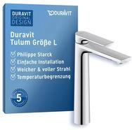 Duravit Tulum Waschtischarmatur, Gr&ouml;&szlig;e XL (Auslauf H&ouml;he 222 mm), Wasserhahn Bad,
