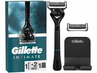 Gillette Intimate Nassrasierer für den Intimbereich, Intimrasierer + 2