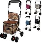 Mobiclinic&reg;, Einkaufswagen mit Sitz, Faltbarer Rollator f&uuml;r Erwachsene, 21 L,