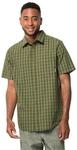 Jack Wolfskin Herren Hot Springs M Shirt Shortsleeve, Greenwood Checks, S EU