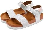 GIOSEPPO M&auml;dchen MOERS Peeptoe Sandalen, Silber Plata 000, 26 EU