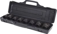 KS Tools 515.0210 3/4" Sechskant-Kraft-Stecknuss-Satz, 8-teilig kurz, 24-38mm