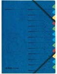 herlitz 5001128 Ordnungsmappe Quality 1-12 / A-Z, A4 , 12 F&auml;cher mit Gummizug,...