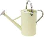 Kent & Stowe 4,5 Liter Vintage Gie&szlig;kanne in Creme &ndash; Verzinkte Stahlkanne f&uuml;r das