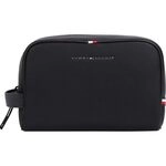 Tommy Hilfiger Herren Kulturbeutel Essential PU Washbag Kunstleder, Schwarz...