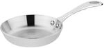 Vogue Tri Wall Mini-Bratpfanne 10 cm/120 ml, Edelstahl & Aluminium,