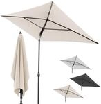 Doppler Sonnenschirm Rethink 180x120 cm, Natur, Balkonschirm mit H&uuml;lle 