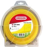 Oregon Quadratischer M&auml;hfaden 2,4 mm, Gelb, F&uuml;r hohes Gras, Unkraut, Rasen und