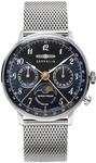 Zeppelin lz129 Hindenburg moonphase Damen Uhr analog Quarzwerk mit Edelstahl Armband