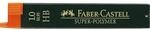FABER-CASTELL 120900 - Feinmine Super Polymer, 1,0 mm, H&auml;rtegrad HB, 12 St&uuml;ck