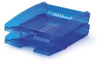 Durable Briefablagen (Trend, f&uuml;r Format DIN A4 bis C4, stapelbar) 6 St&uuml;ck, blau