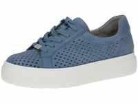 Caprice Damen 9-9-23553-20 Sneaker, Blue Suede, 37 EU