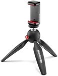 Manfrotto MKPIXICLMII-BK, Mini-Stativ mit universeller Smartphone-Klemme, Made in