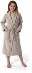 M&ouml;ve Homewear Schalkragenmantel Velour, Bademantel, Gr&ouml;&szlig;e M, Silver Grey