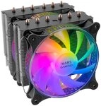 Mars Gaming MCPU-XT Schwarz, CPU K&uuml;hlk&ouml;rper, Dual Tower K&uuml;hlung, 6 HCT Heatpipes,