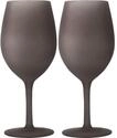 BRUNNER 0830184N.C02 Bruchglas-Set, 2 St&uuml;ck, Wineglass Brownsatin, 60 Cl, Braun