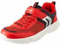 Geox J ARIL Boy Sneaker, RED/Black, 26 EU