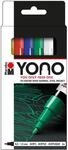 Marabu 1240000003999 - YONO Marker Set mit 6 Farben, vielseitige Acrylstifte mit