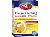 Abtei Energie + Leistung – 2000 mg Lecithin + 7 B-Vitamine - hochdosiert -