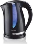 HAEGER BLACKNESS Elektrischer Wasserkocher, 1,7 Liter, 2.200 W, 360&deg; drehbarer