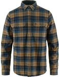 Fj&auml;llr&auml;ven Herren Singi Heavy Flannel Hemd, Dark Navy/Buckwheat Brown, M