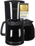 Exquisit Filterkaffemaschine KA 6502 sw | 2 Thermoskannen | 1x4 Filtergr&ouml;&szlig;e |...