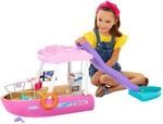 Barbie Traumboot Spielset, Rutsche und Schwimmzeug, 20+ Zubeh&ouml;rteile, ohne Puppe,