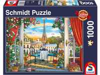 Schmidt Spiele 58976 Terasse in Paris, 1.000 Teile Puzzle, bunt