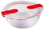 Pyrex FC361 Koch- und Aufw&auml;rmschale mit Deckel aus Kunststoff und Glas