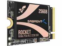Sabrent 2230 M.2 NVMe Gen 4 256GB, Interne SSD 4650 MB/s Lesen, PCIe 4.0 X4,...