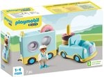 PLAYMOBIL 1.2.3: 71325 Verr&uuml;ckter Donut Truck mit Stapel- und Sortierfunktion,