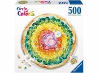 Ravensburger Puzzle 17347 - Circle of Colors Pizza - 500 Teile Rundpuzzle für