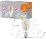 LEDVANCE SMART+ Bundle aus dimmbarer WiFi Edison Filament-Lampe + 2m-RGB-Lichtband +