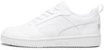PUMA Rebound V6 Low Unisex Sneaker , Puma White Cool Light Gray, 40.5 EU