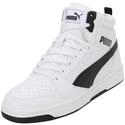 PUMA Unisex Rebound V6 Turnschuhe, Puma White Puma Black, 37 EU