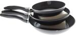 IBILI - Set mit 3 Pfannen Chef Style, 18, 22 und 26 cm, Aluminium, Anti-Haft,
