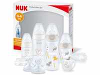 NUK Perfect Start First Choice+ Babyflaschen-Set | 0–6 Monate | 4 x Flaschen...