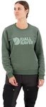 Fj&auml;llr&auml;ven Damen Fj&auml;llr&auml;ven Logo Sweatshirt, Deep Patina/Misty Green, M